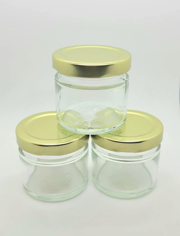 Candle Mini Jars with Golden Lid