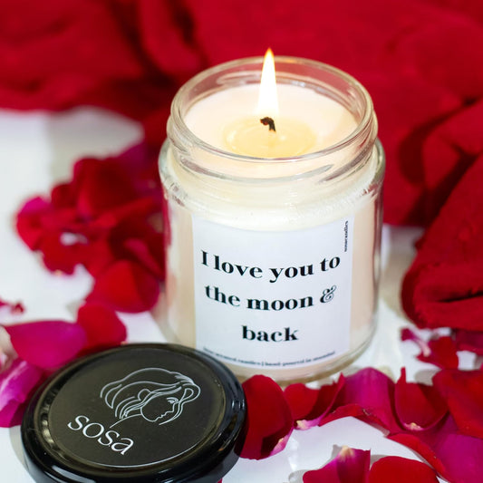 Valentine's Day Candle - Love You To The Moon & Back