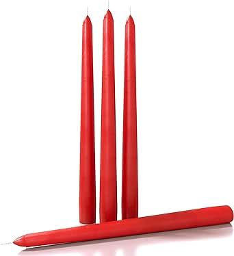 Set of 4 Taper Candles for Home Decor | Taper Candles for a Romantic Evening
