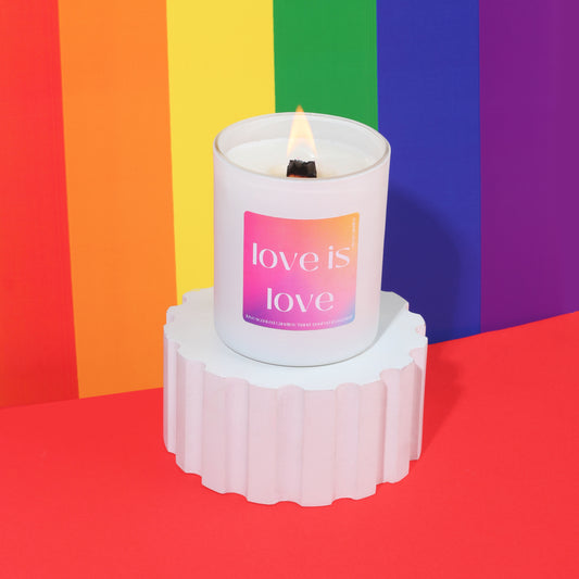 Love is Love Hand-Poured Scented Candle - Celebrate Unconditional Love